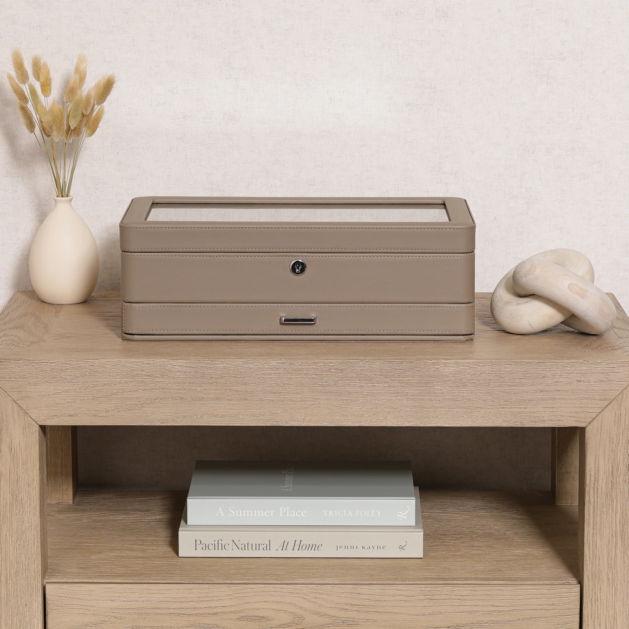 12 Slot Watch Box with Drawer (Mocha) - Image 3